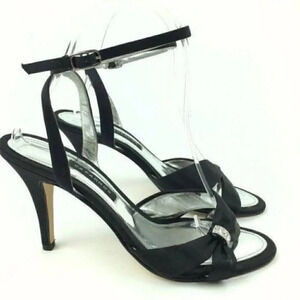 New Caparros Heels Size 6.5 Satin Gem Ankle Strap